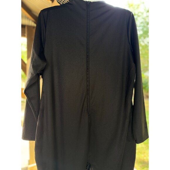 NEW SKIMS 4X Black Long Sleeve Full Body Jumpsuit Stretch Comfort Sexy Catsuit - Picture 4 of 13